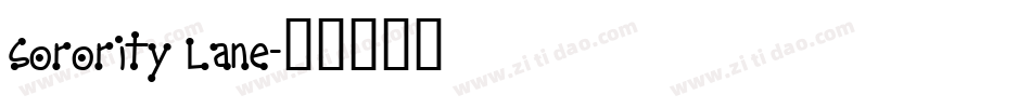 Sorority Lane字体转换